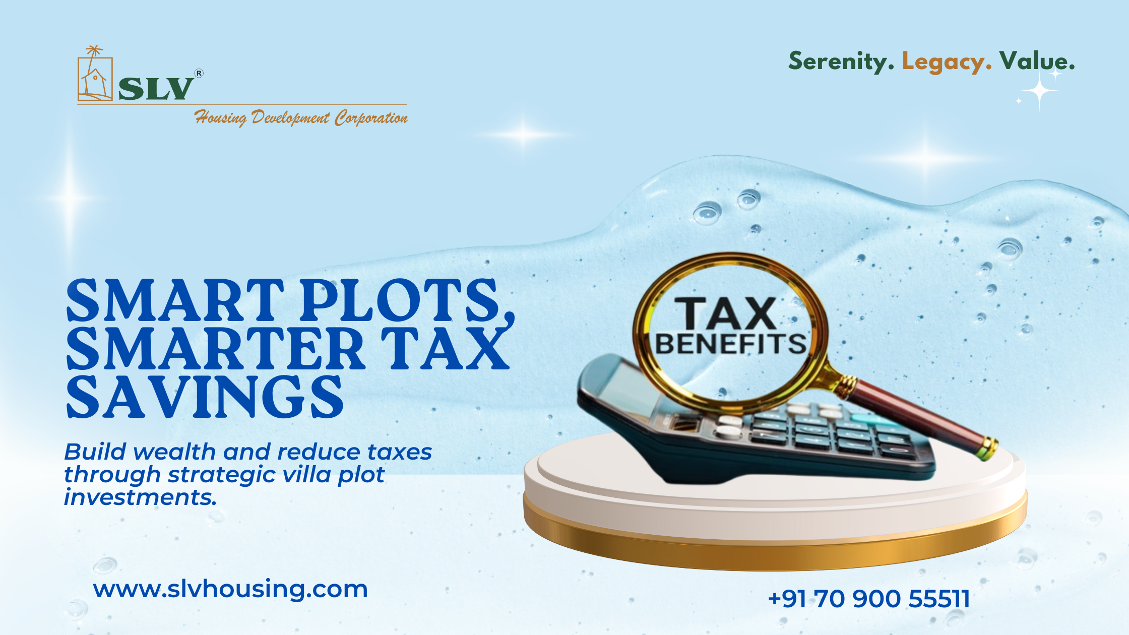 Tax benefits for villa plot buyers in Bengaluru with SLV Housing